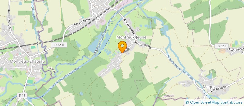 localisation de l'entreprise MONSIEUR DAVID BINET  MONTREUX-JEUNE