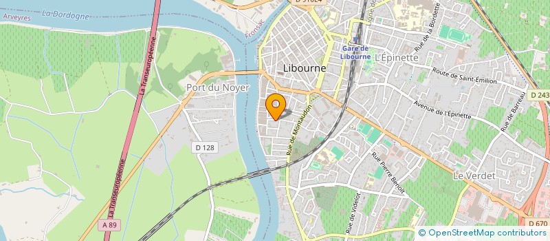 localisation de l'entreprise MONSIEUR DAVID BIOLSI  LIBOURNE