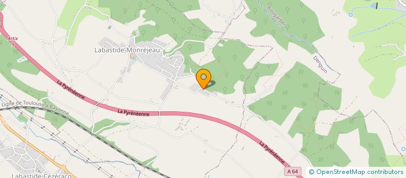localisation de l'entreprise MONSIEUR DAVID BIROU  LABASTIDE-MONREJEAU