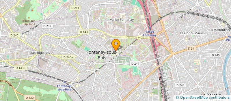 localisation de l'entreprise MONSIEUR DAVID BITSINDOU à FONTENAY-SOUS-BOIS