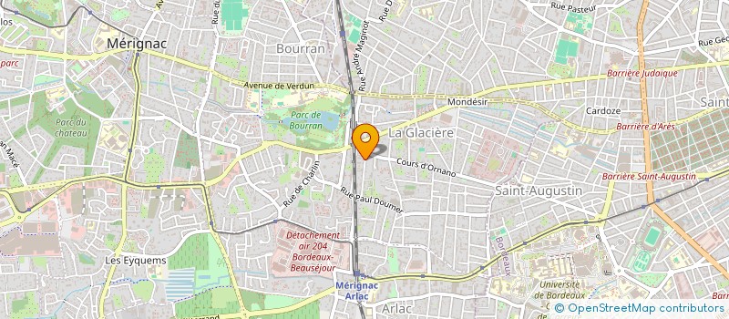 localisation de l'entreprise MONSIEUR DAVID BLAIZE  MERIGNAC