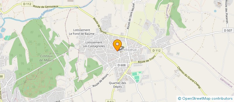 localisation de l'entreprise MONSIEUR DAVID BLANC  GENISSIEUX