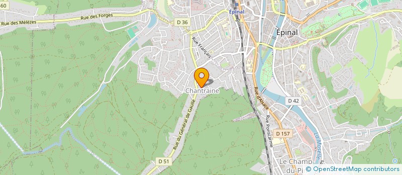 localisation de l'entreprise MONSIEUR DAVID BLANCHARD  CHANTRAINE