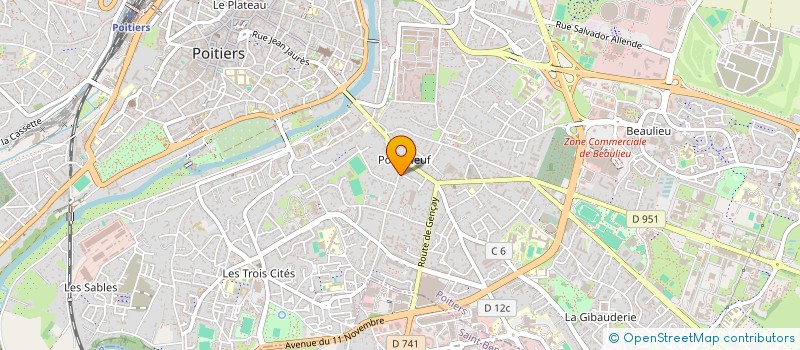 localisation de l'entreprise MONSIEUR DAVID BLANCHARD à POITIERS