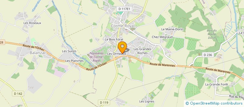 localisation de l'entreprise MONSIEUR DAVID BLANCO  CORME-ROYAL