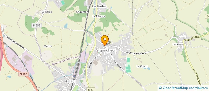 localisation de l'entreprise MONSIEUR DAVID BLATEYRON  VERGONGHEON