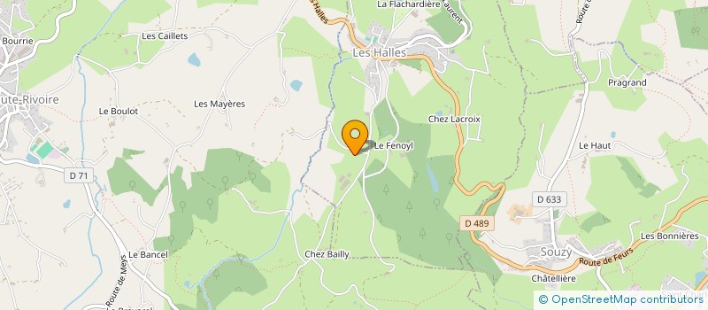 localisation de l'entreprise MONSIEUR DAVID BLEIN  HAUTE-RIVOIRE