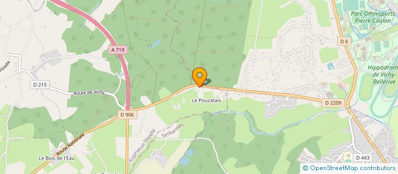 localisation de l'entreprise MONSIEUR DAVID BLIN  ESPINASSE-VOZELLE