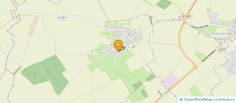 localisation de l'entreprise MONSIEUR DAVID BODELOT  GREVILLERS