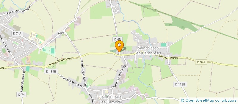 localisation de l'entreprise MONSIEUR DAVID BOEZ  SAINT-VAAST-EN-CAMBRESIS