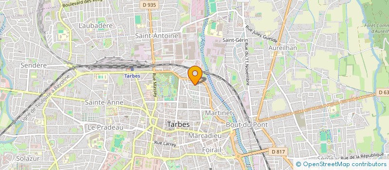 localisation de l'entreprise MONSIEUR DAVID BOINEAU  TARBES