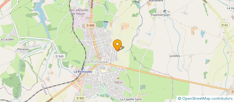 localisation de l'entreprise MONSIEUR DAVID BOIS  LUC-LA-PRIMAUBE