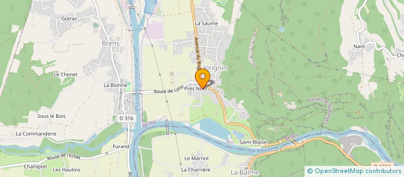 localisation de l'entreprise MONSIEUR DAVID BOISSET  VIRIGNIN