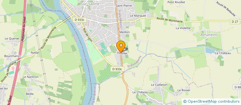 localisation de l'entreprise MONSIEUR DAVID BOISSIE  MONTMERLE-SUR-SAONE