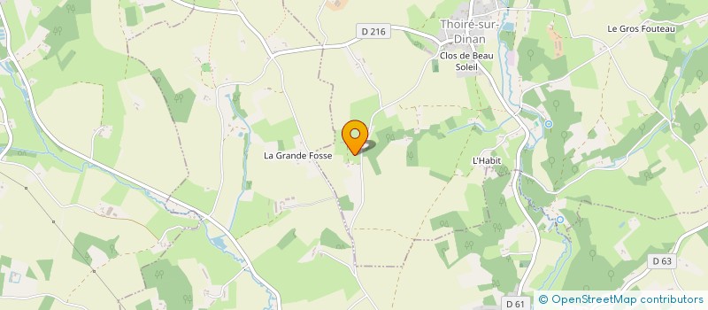 localisation de l'entreprise MONSIEUR DAVID BOIVIN à THOIRE SUR DINAN