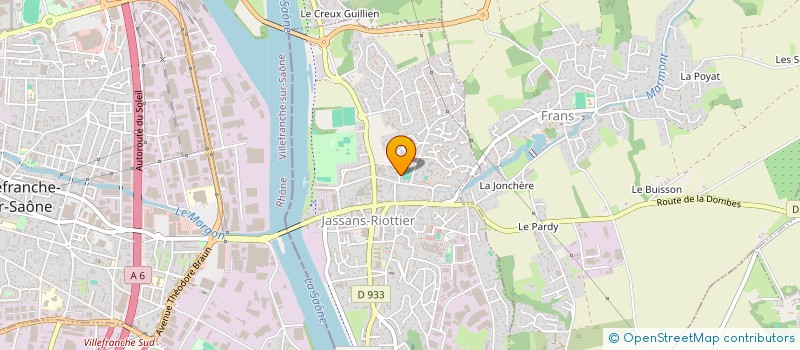 localisation de l'entreprise MONSIEUR DAVID BONACASE  JASSANS-RIOTTIER