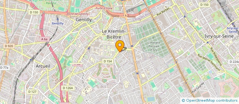 localisation de l'entreprise MONSIEUR DAVID BONDARENKO  LE KREMLIN-BICETRE