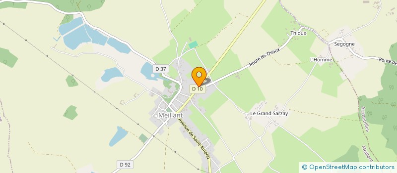 localisation de l'entreprise MONSIEUR DAVID BONDON  MEILLANT