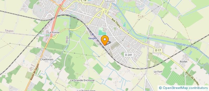 localisation de l'entreprise MONSIEUR DAVID BONDUT  SAUJON