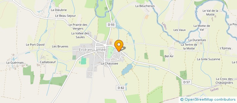 localisation de l'entreprise MONSIEUR DAVID BONIN à ERCE-EN-LAMEE