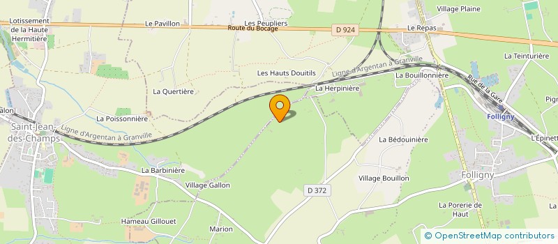 localisation de l'entreprise MONSIEUR DAVID BONJOUR  FOLLIGNY