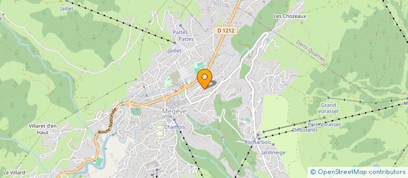 localisation de l'entreprise MONSIEUR DAVID BONNET  MEGEVE