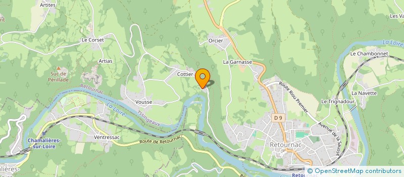 localisation de l'entreprise MONSIEUR DAVID BONNET  RETOURNAC