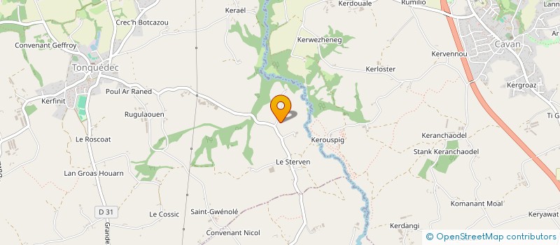 localisation de l'entreprise MONSIEUR DAVID BONNIEC  TONQUEDEC