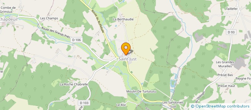 localisation de l'entreprise MONSIEUR DAVID BONNIN  VERTEILLAC