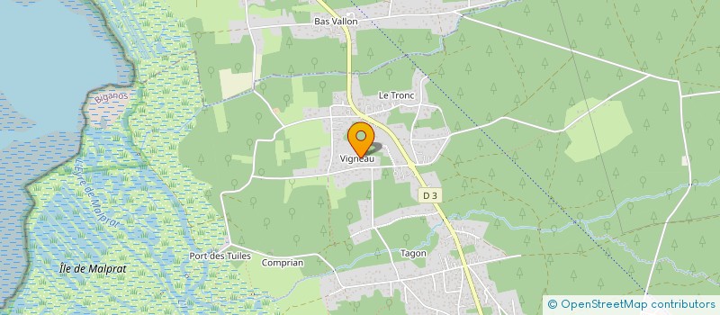 localisation de l'entreprise MONSIEUR DAVID BONNIN  BIGANOS