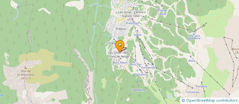 localisation de l'entreprise MONSIEUR DAVID BONVALOT  LES ORRES