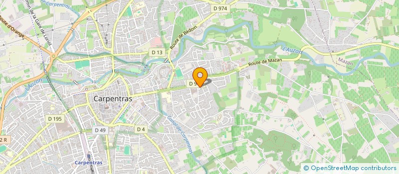 localisation de l'entreprise MONSIEUR DAVID BORDE  CARPENTRAS