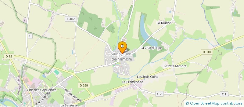 localisation de l'entreprise MONSIEUR DAVID BORDEREAU à SAINT-OUEN-DE-MIMBRE