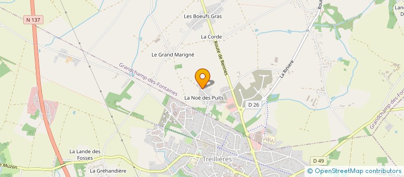 localisation de l'entreprise MONSIEUR DAVID BORDIER à GRANDCHAMP-DES-FONTAINES