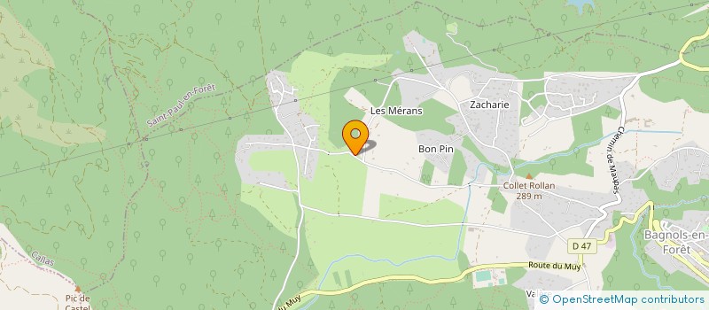 localisation de l'entreprise MONSIEUR DAVID BORDREUIL  BAGNOLS-EN-FORET