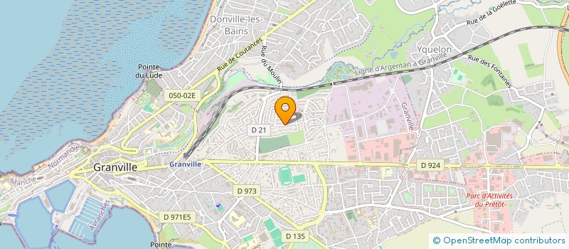 localisation de l'entreprise MONSIEUR DAVID BOREE  GRANVILLE