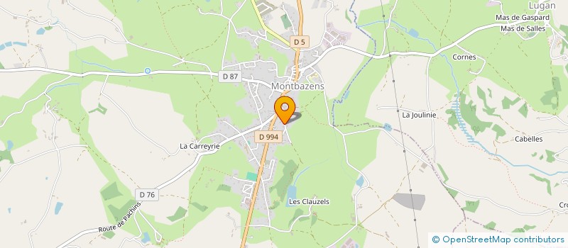 localisation de l'entreprise MONSIEUR DAVID BORREDA  MONTBAZENS