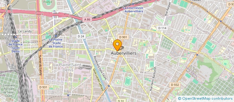 localisation de l'entreprise MONSIEUR DAVID BORZAKIAN à AUBERVILLIERS