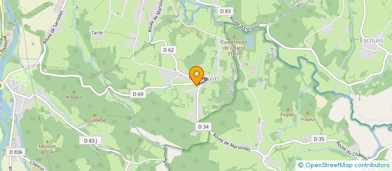 localisation de l'entreprise MONSIEUR DAVID BOSCHET-FERRER-MARTINEZ  MARSOULAS