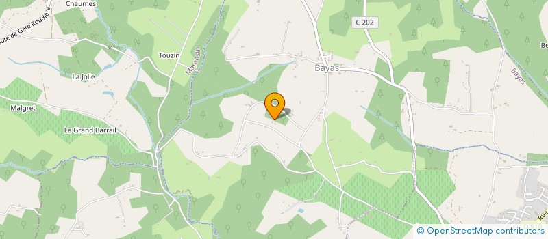 localisation de l'entreprise MONSIEUR DAVID BOSSUET  BAYAS