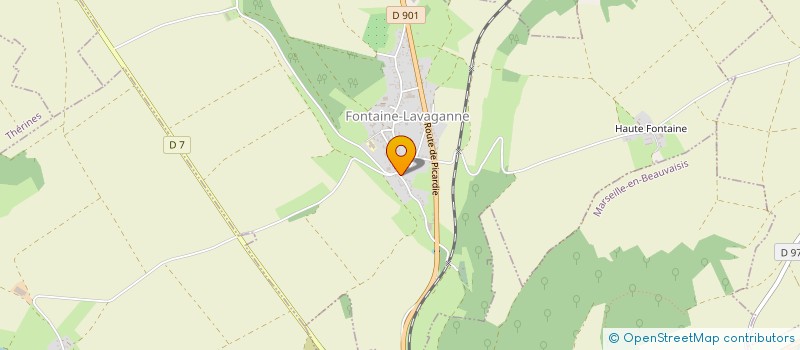 localisation de l'entreprise MONSIEUR DAVID BOTTE  FONTAINE-LAVAGANNE