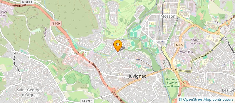 localisation de l'entreprise MONSIEUR DAVID BOUAMAMA  JUVIGNAC