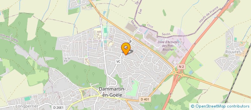 localisation de l'entreprise MONSIEUR DAVID BOUAZIZ  DAMMARTIN-EN-GOELE