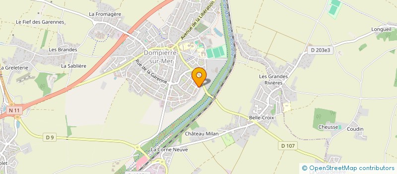 localisation de l'entreprise MONSIEUR DAVID BOUCHEREAU  DOMPIERRE-SUR-MER