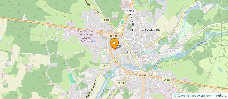 localisation de l'entreprise MONSIEUR DAVID BOUCHERI  BAUGE-EN-ANJOU