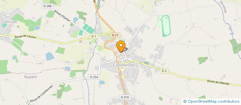 localisation de l'entreprise MONSIEUR DAVID BOUCHILLOU  CASTILLONNES