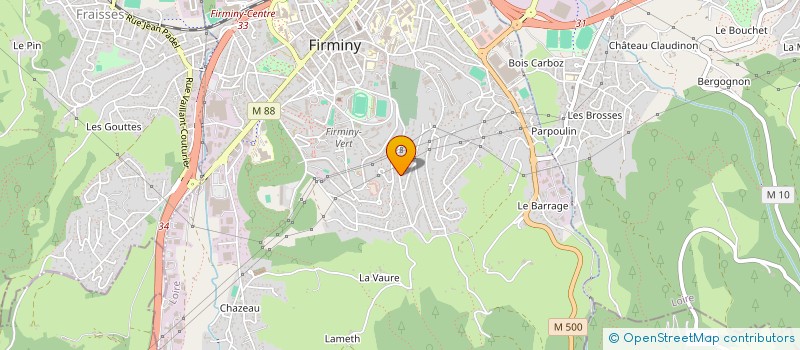 localisation de l'entreprise MONSIEUR DAVID BOUDARD  FIRMINY