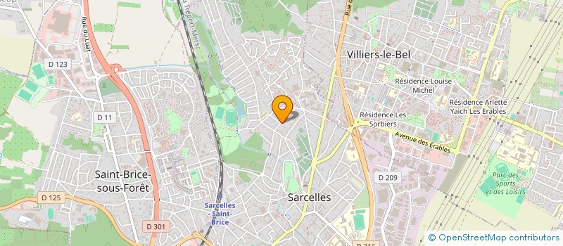 localisation de l'entreprise MONSIEUR DAVID BOUDAUD à SARCELLES