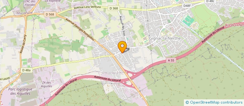 localisation de l'entreprise MONSIEUR DAVID BOUGANIM  GIGNAC-LA-NERTHE