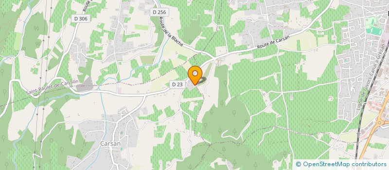 localisation de l'entreprise MONSIEUR DAVID BOUHAMDANI  CARSAN